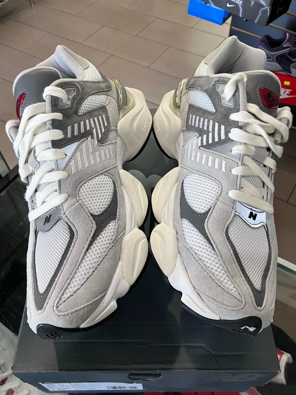 New Balance 9060 Rain Cloud Grey Size 9.5